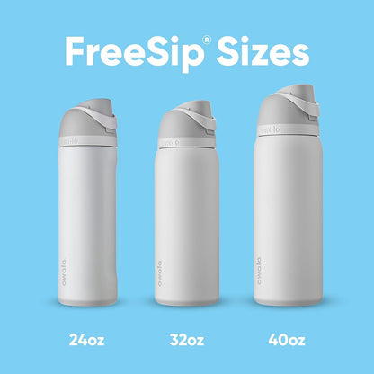Owala FreeSip Insulated Water Bottle – Stainless Steel, BPA-Free, With Straw 16/24 oz 