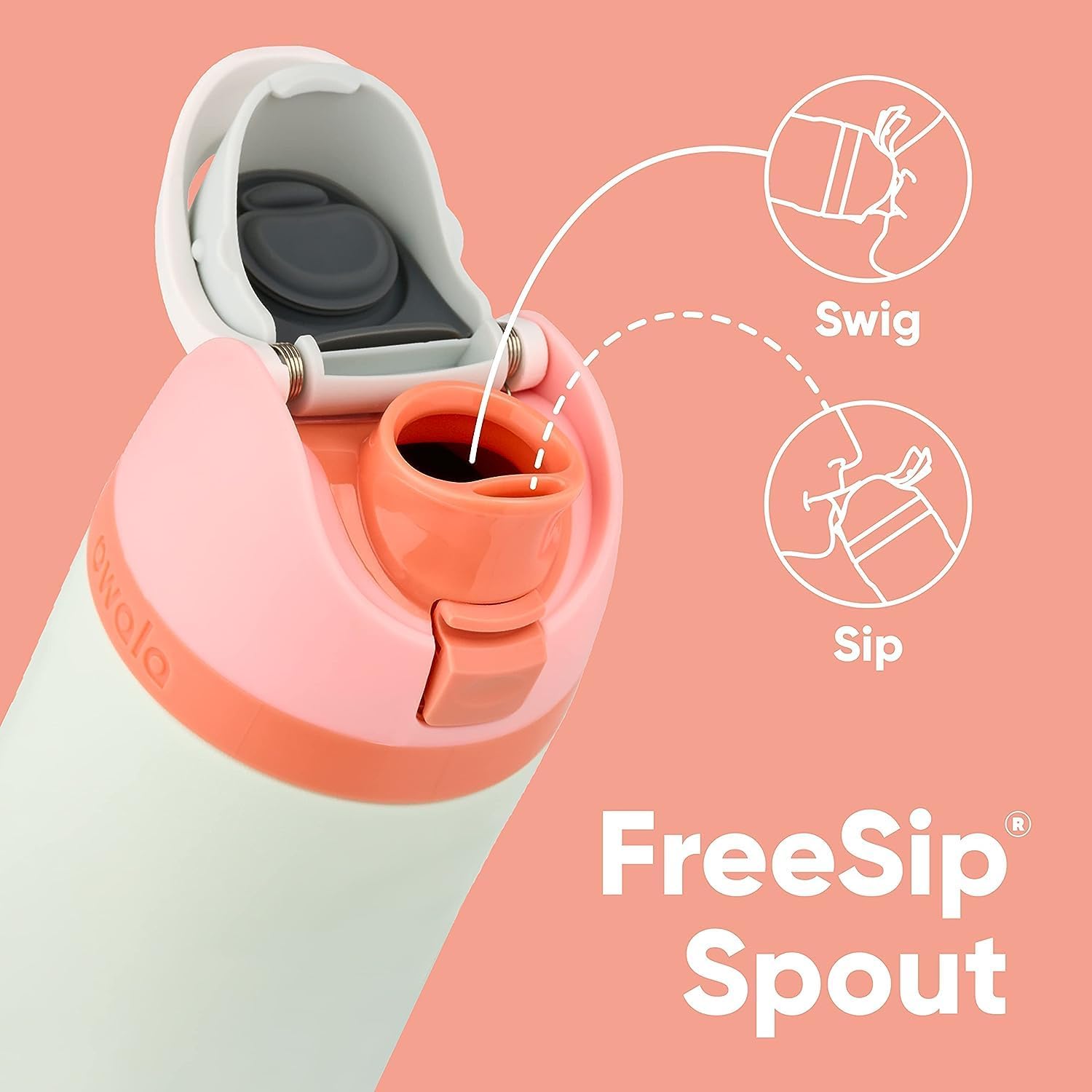 Owala FreeSip Insulated Water Bottle – Stainless Steel, BPA-Free, With Straw 16/24 oz 