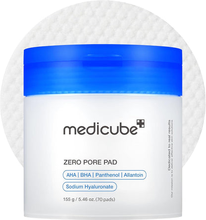 Zero Pore Pads 2.0 – Dual-Texture AHA/BHA Facial Toner Pads (70 Count)